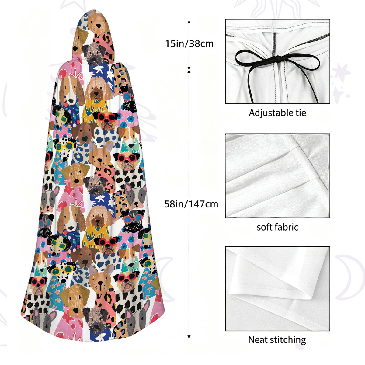 Purplehecate Puppy Parade Hooded Cloak