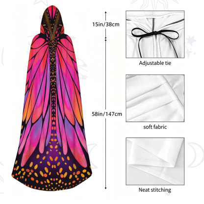 Purplehecate Butterfly Wings Hooded Cloak