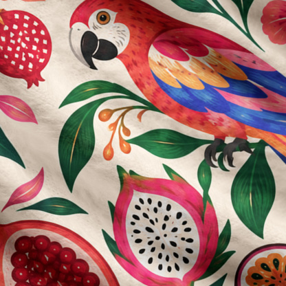 Purplehecate Tropical Pomegranate Paradise Ugly Cardigan Sweaters