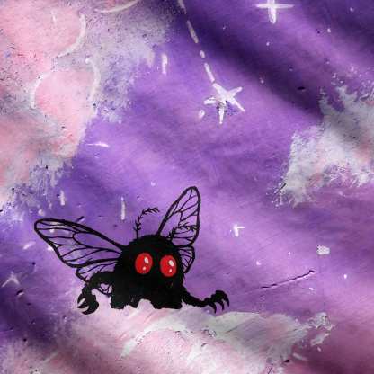 Purplehecate Celestial Dream Mothman Ugly Cardigan Sweaters