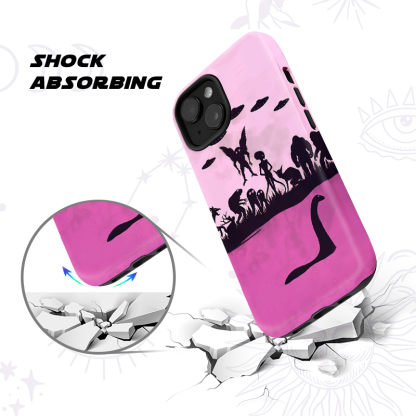 Purplehecate Alien Lake Monster Encounter Phone Case