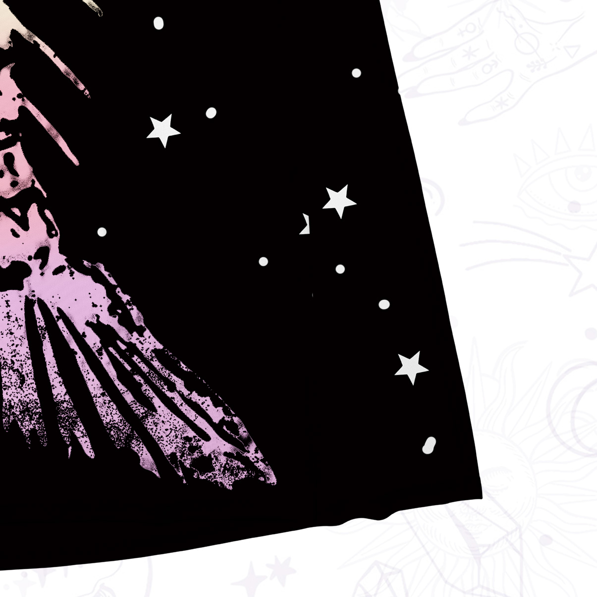 Purplehecate Spooky Skeleton Mesh Maxi Tank Beach Dress