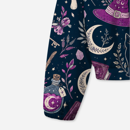 Purplehecate Witchcraft Spellbook All-Over Print Hoodie