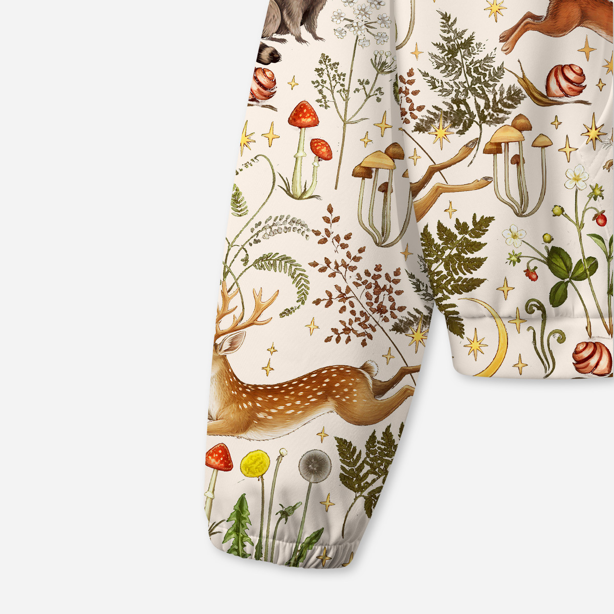 Purplehecate Enchanted Forest Animals All-Over Print Hoodie