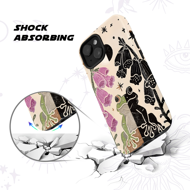 Purplehecate Dual-Tone Frog Garden Phone Case