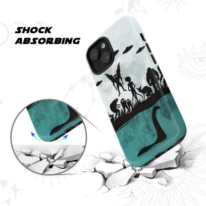 Purplehecate Alien Lake Monster Encounter Phone Case