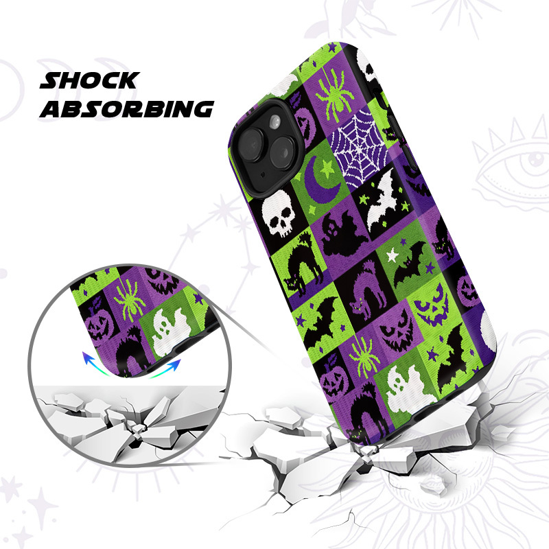 Purplehecate Spooky Patchwork Halloween Phone Case