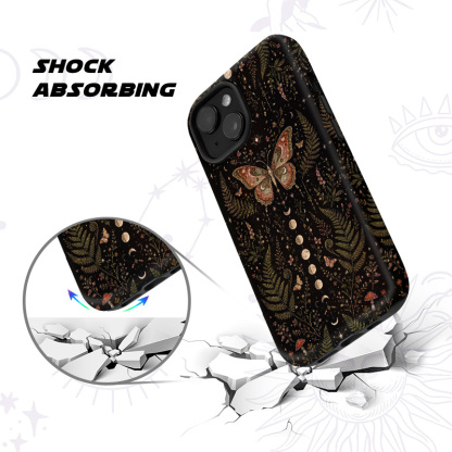 Purplehecate Moon Moth in the Enchanted Forest Phone Case