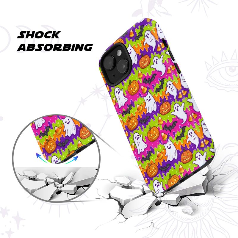 Purplehecate Halloween Ghost Jack‑o’-Lantern Phone Case