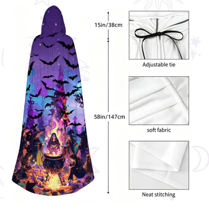 Purplehecate Twilight Coven Strappy Hooded Cloak