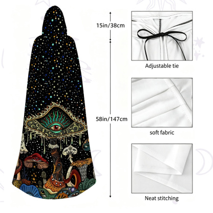 Purplehecate The Eyes of Nature Hooded Cloak