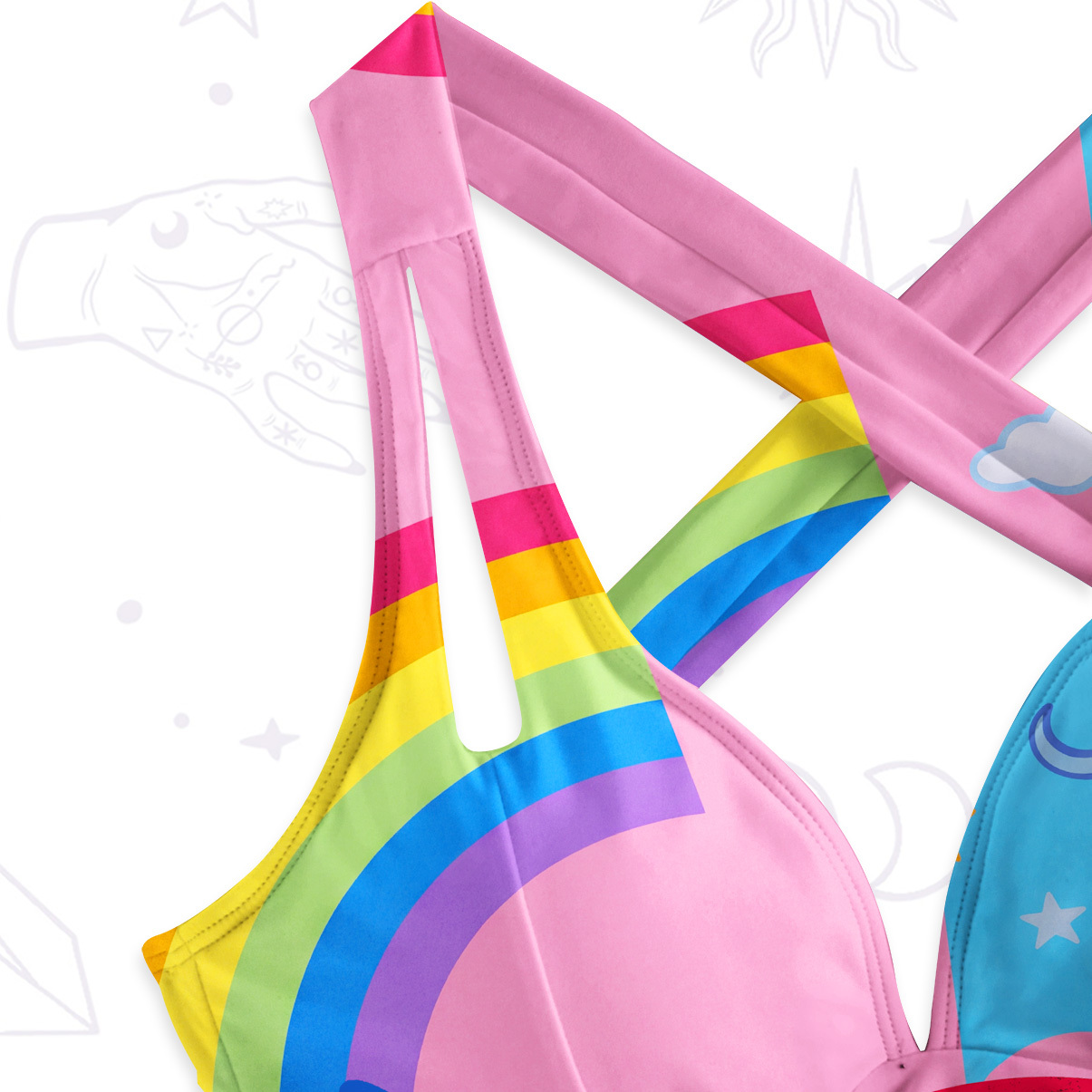 Purplehecate Fluffin Meowgical One-Piece Swimsuit