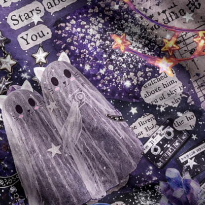 Purplehecate You Are My Moon Black Cat Ugly Cardigan Sweaters