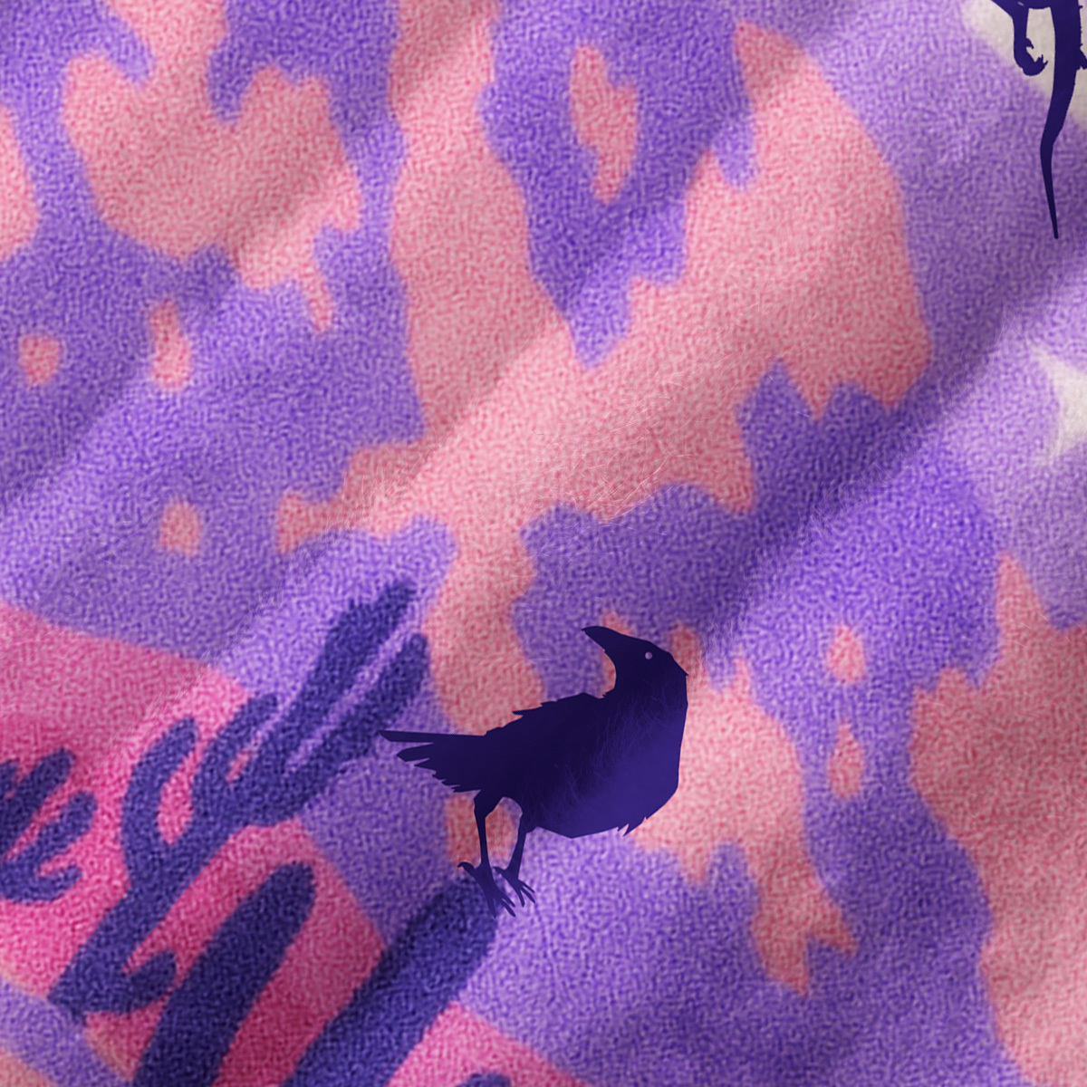 Purplehecate Mystic Desert Dragons Fuzzy Crewneck Sweater