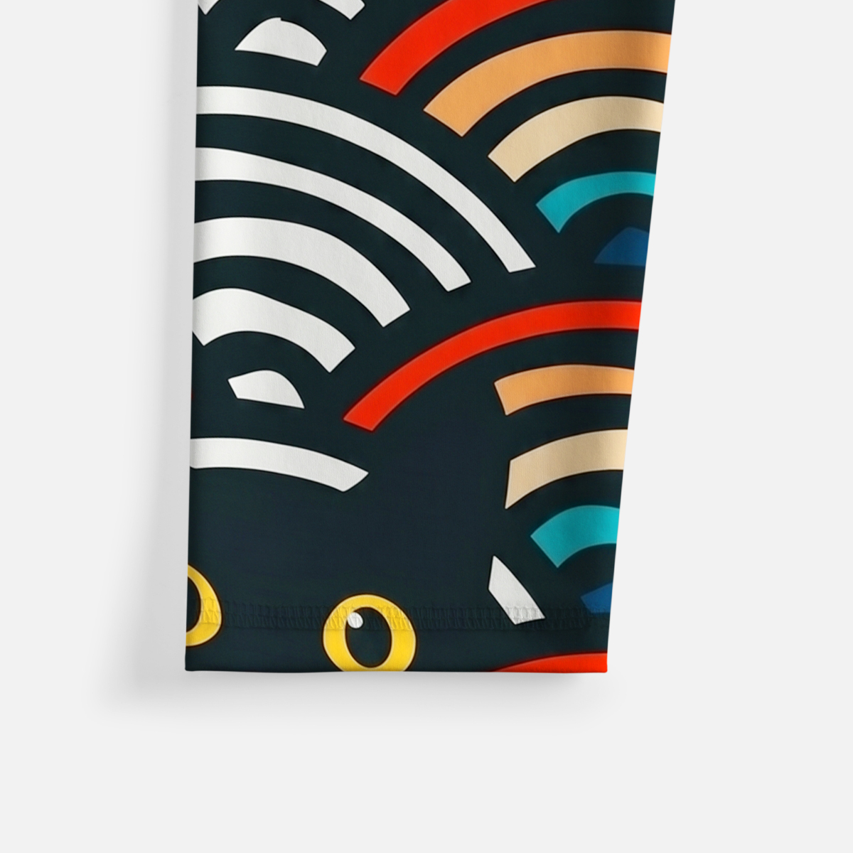 Purplehecate Rainbow Black Cat Waves Yoga Pants