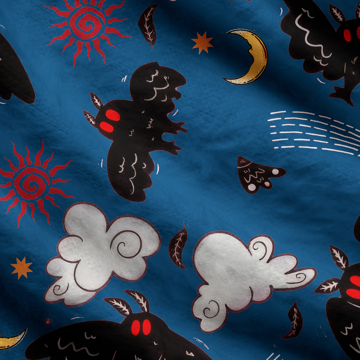 Purplehecate Cryptid Mothman Ugly Cardigan Sweaters