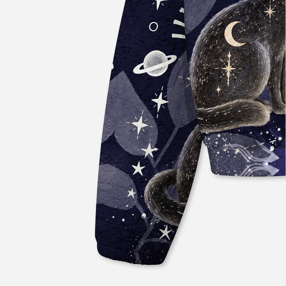 Purplehecate Black Cat Zodiac Divination All-Over Print Hoodie