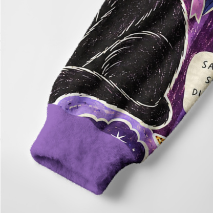 Purplehecate Moon Whispers Black Cat Ugly Cardigan Sweaters