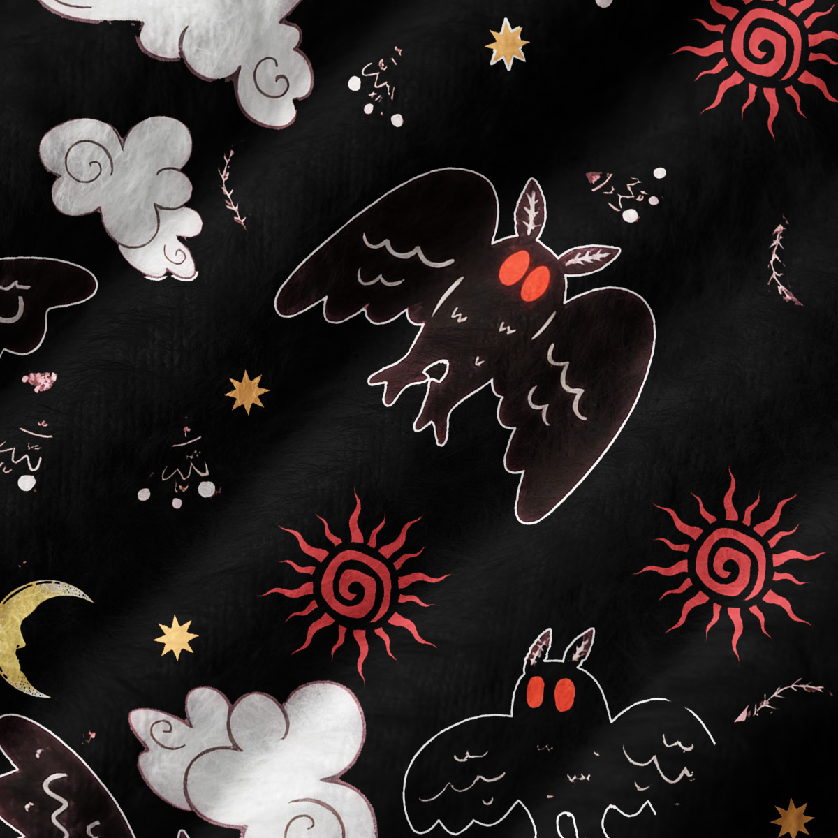 Purplehecate Cryptid Mothman Ugly Sweater Vest
