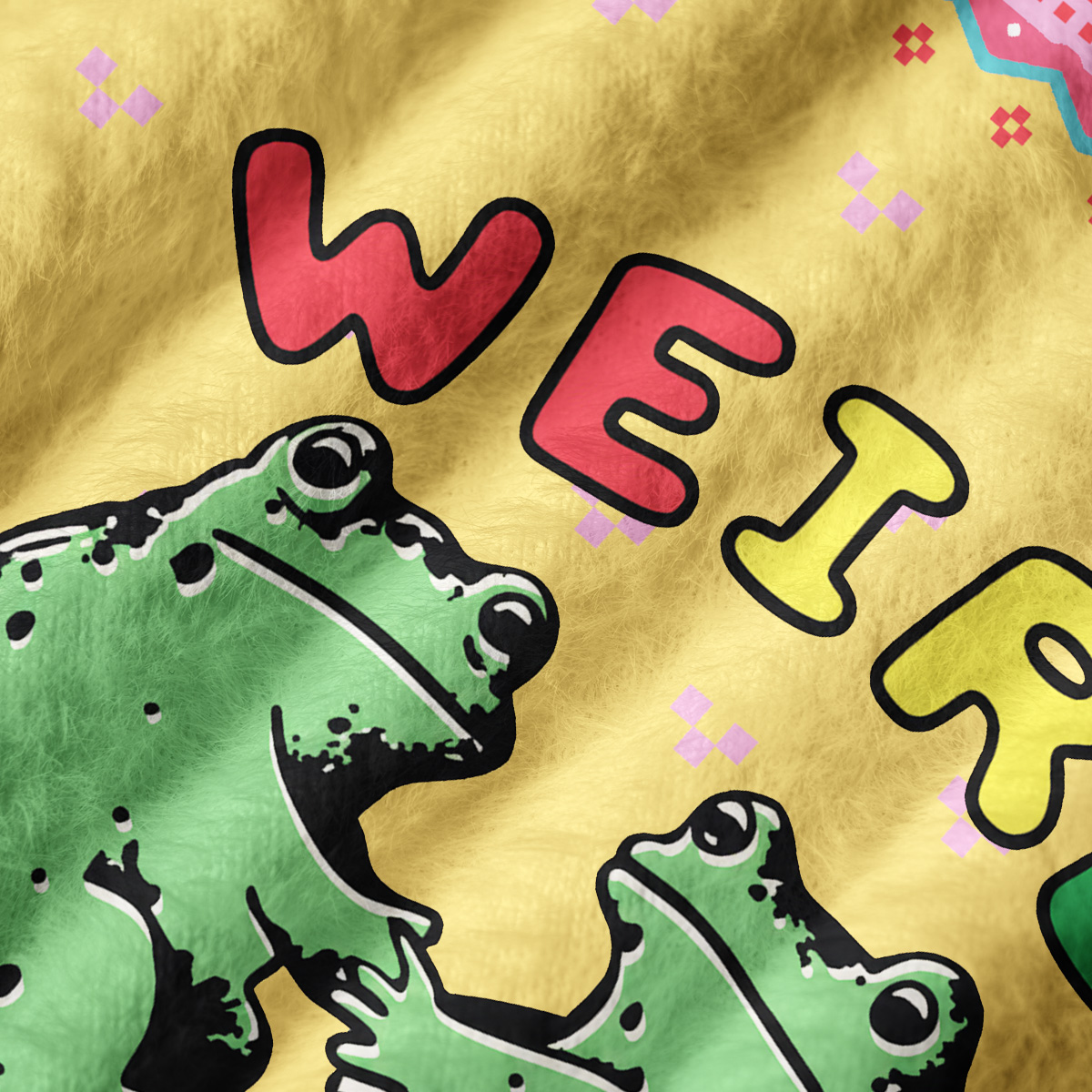 Purplehecate Weird Frog Vibes Ugly Sweater Vest
