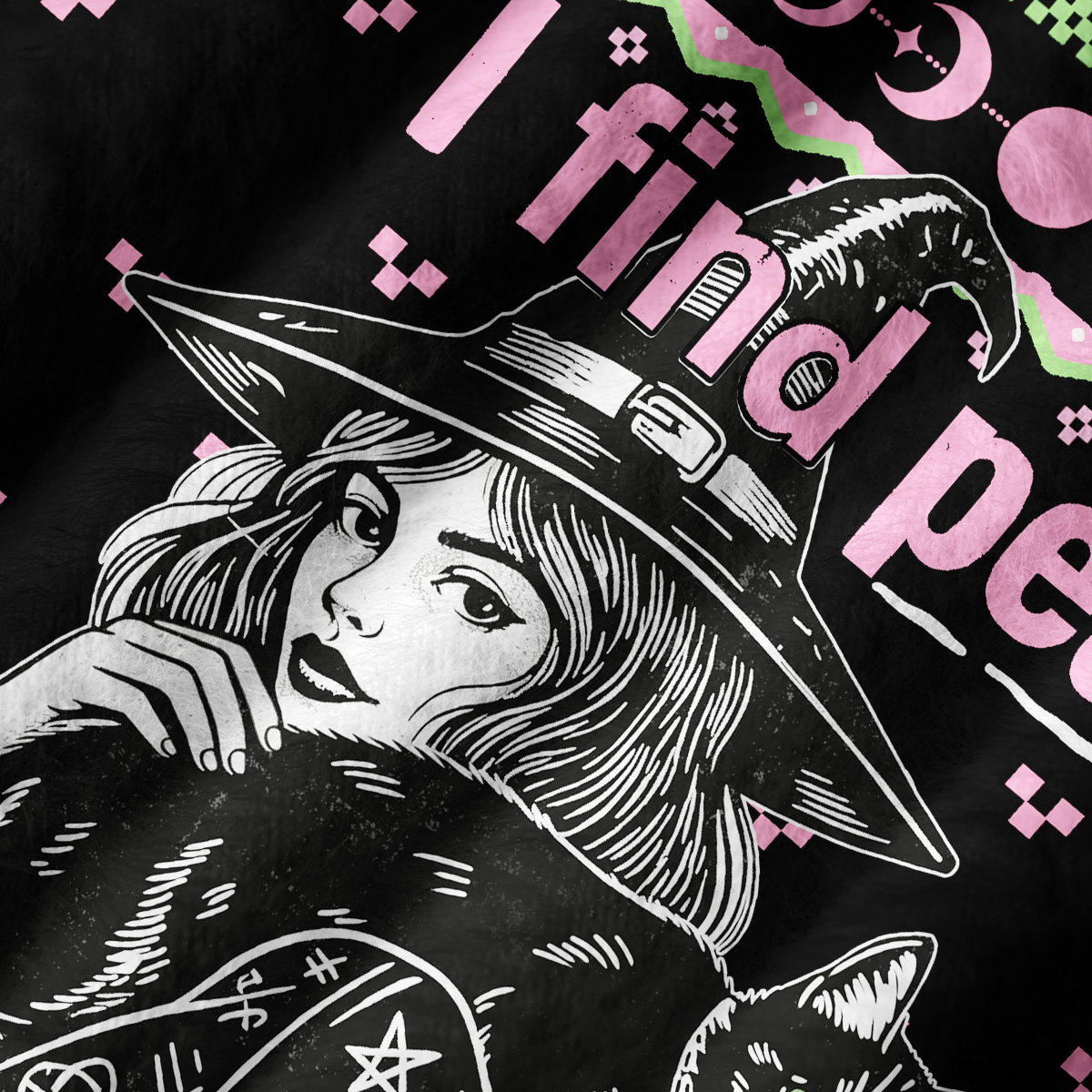 Purplehecate I Find Peace With Cats Music Cult Movies Ugly Sweater Vest
