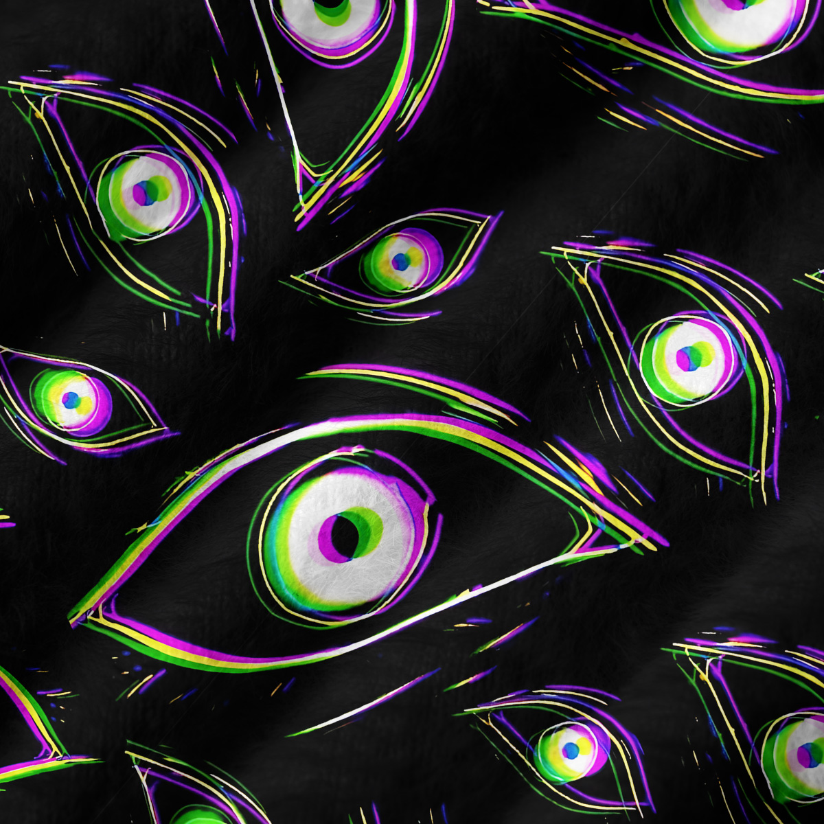 Purplehecate Glitch Vision Ugly Sweater Vest