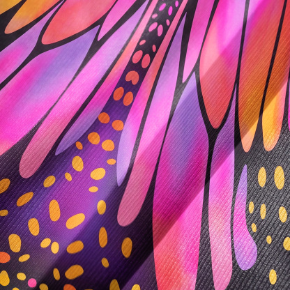 Purplehecate Butterfly Wings Bell Sleeve Dress