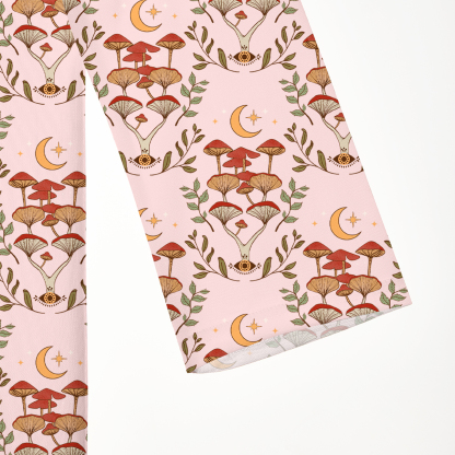 Purplehecate Psychedelic Mushrooms Beachwear Cover-Up Dress