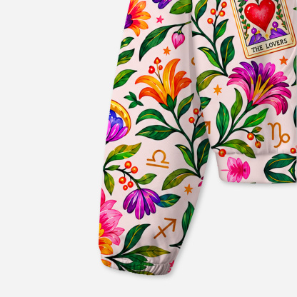 Purplehecate Celestial Tarot Garden All-Over Print Hoodie