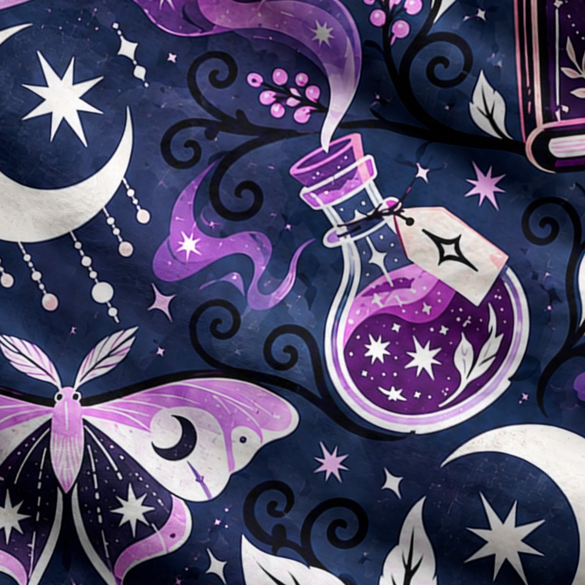 Purplehecate Purple Potion Witch Night Magic Ugly Cardigan Sweaters