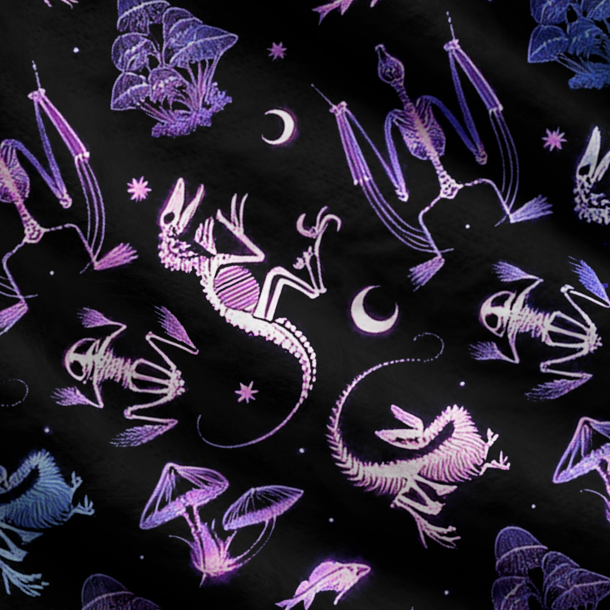 Purplehecate Neon Prehistoric Fantasy Ugly Cardigan Sweaters