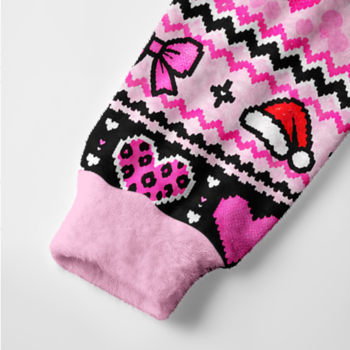 Purplehecate Screaming Christmas Cat-Holding Ugly Cardigan Sweaters