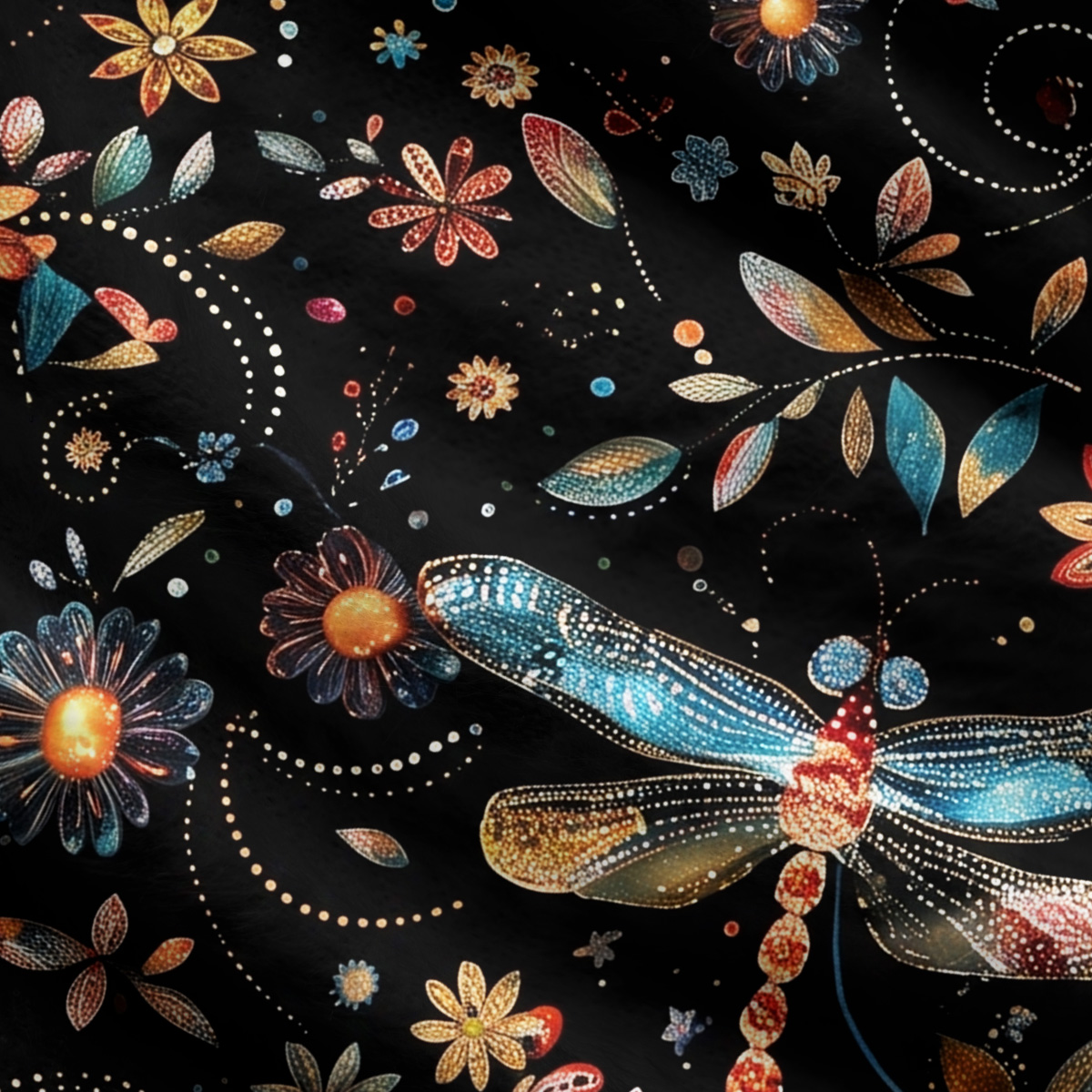 Purplehecate Starlit Rainbow Wing Dragonfly Ugly Cardigan Sweaters