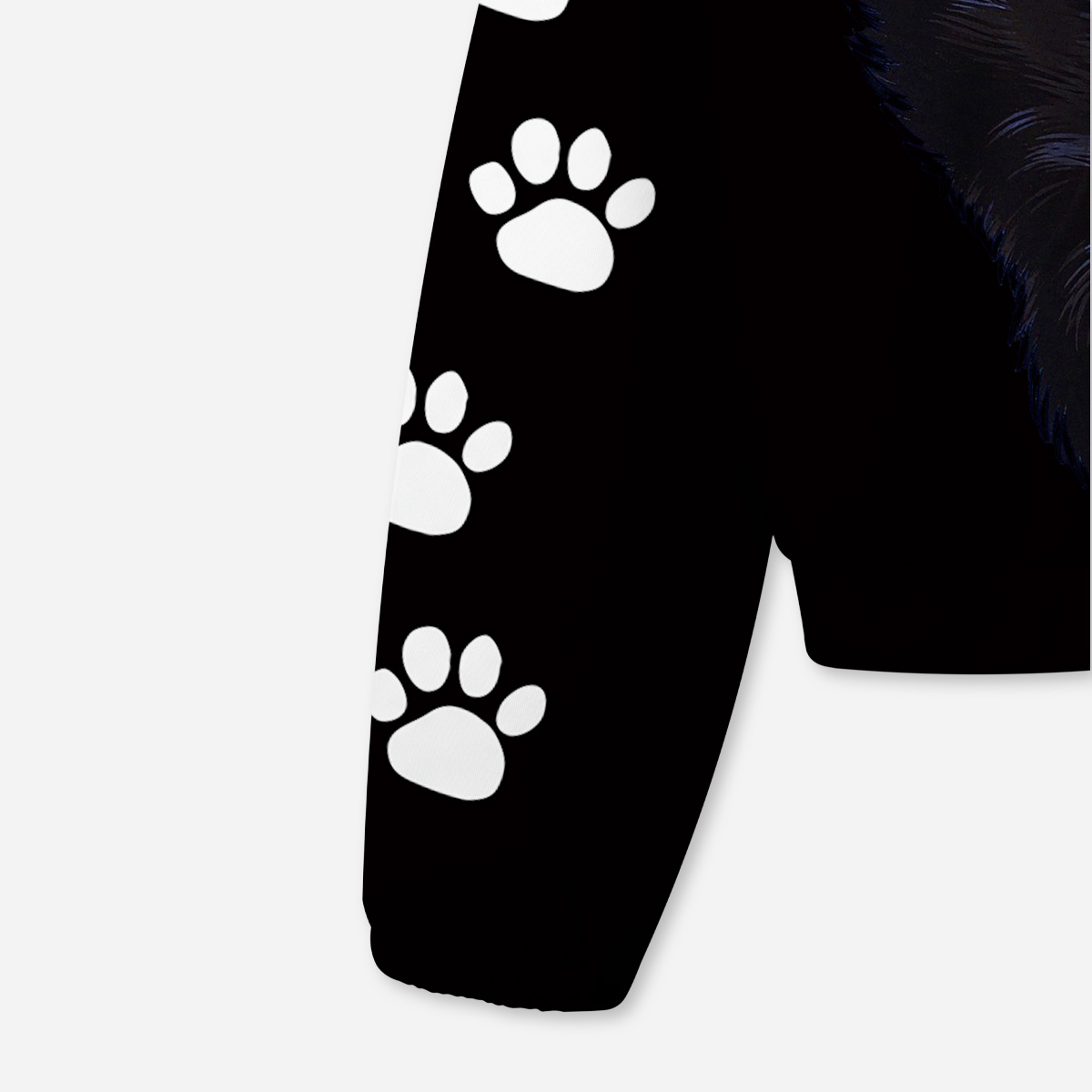 Purplehecate Yin Yang Cats Paw All-Over Print Hoodie