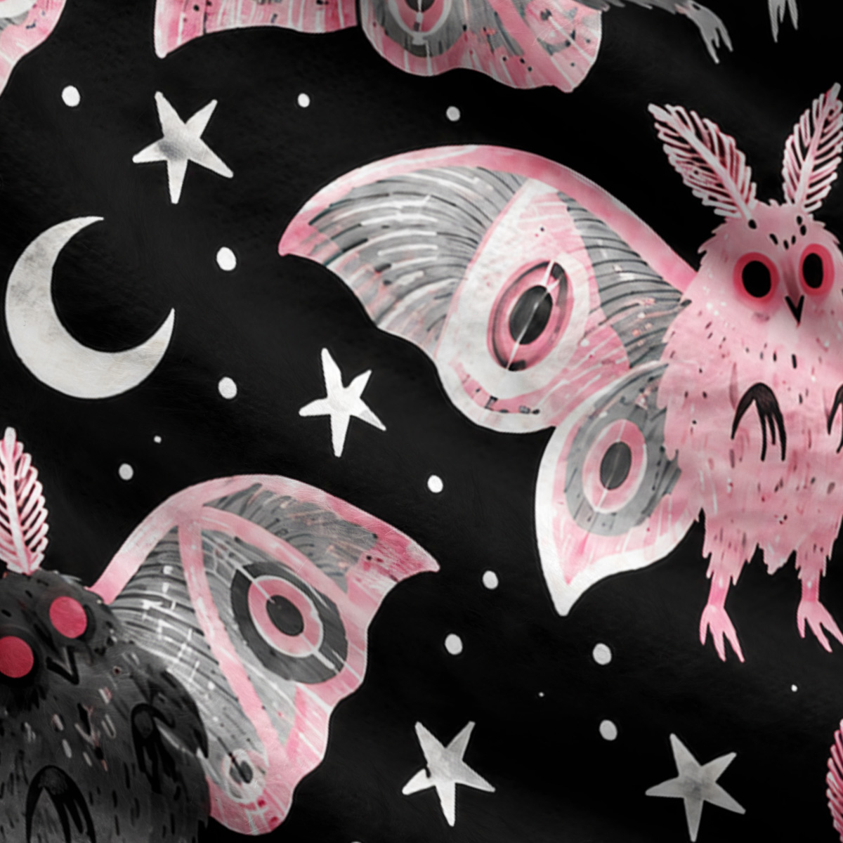 Purplehecate Cryptid Mothman Night Parade Ugly Cardigan Sweaters