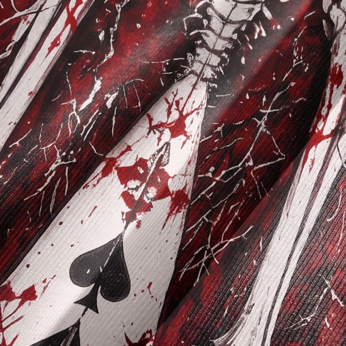 Purplehecate Gothic Bloodbone Card Queen Bell Sleeve Dress