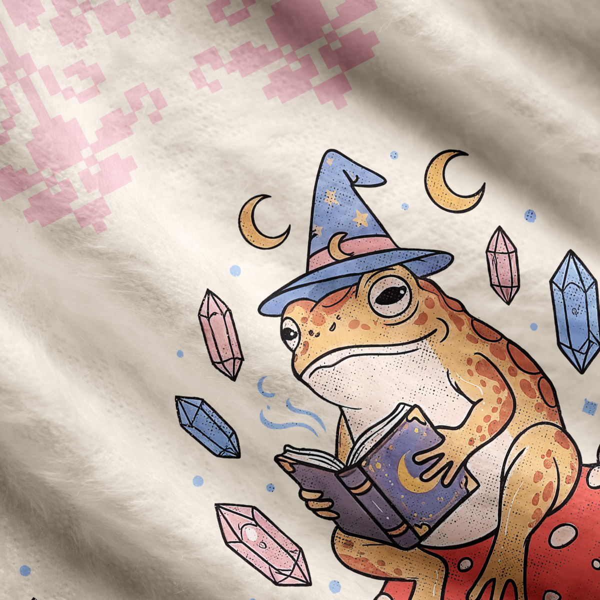 Purplehecate Let Me Be Weird in Peace Frog Ugly Cardigan Sweaters