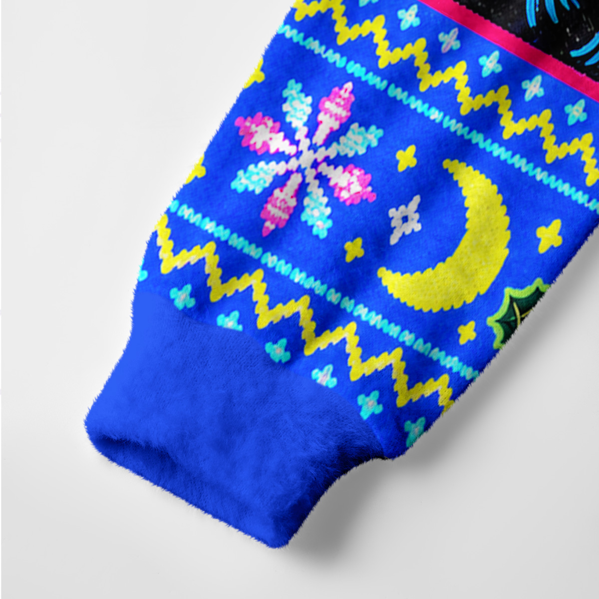 Purplehecate Meowry Creepmas Ugly Cardigan Sweaters