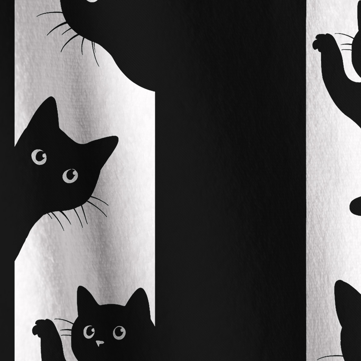 Purplehecate Peekaboo Cats Full Zip Fleece Jacket