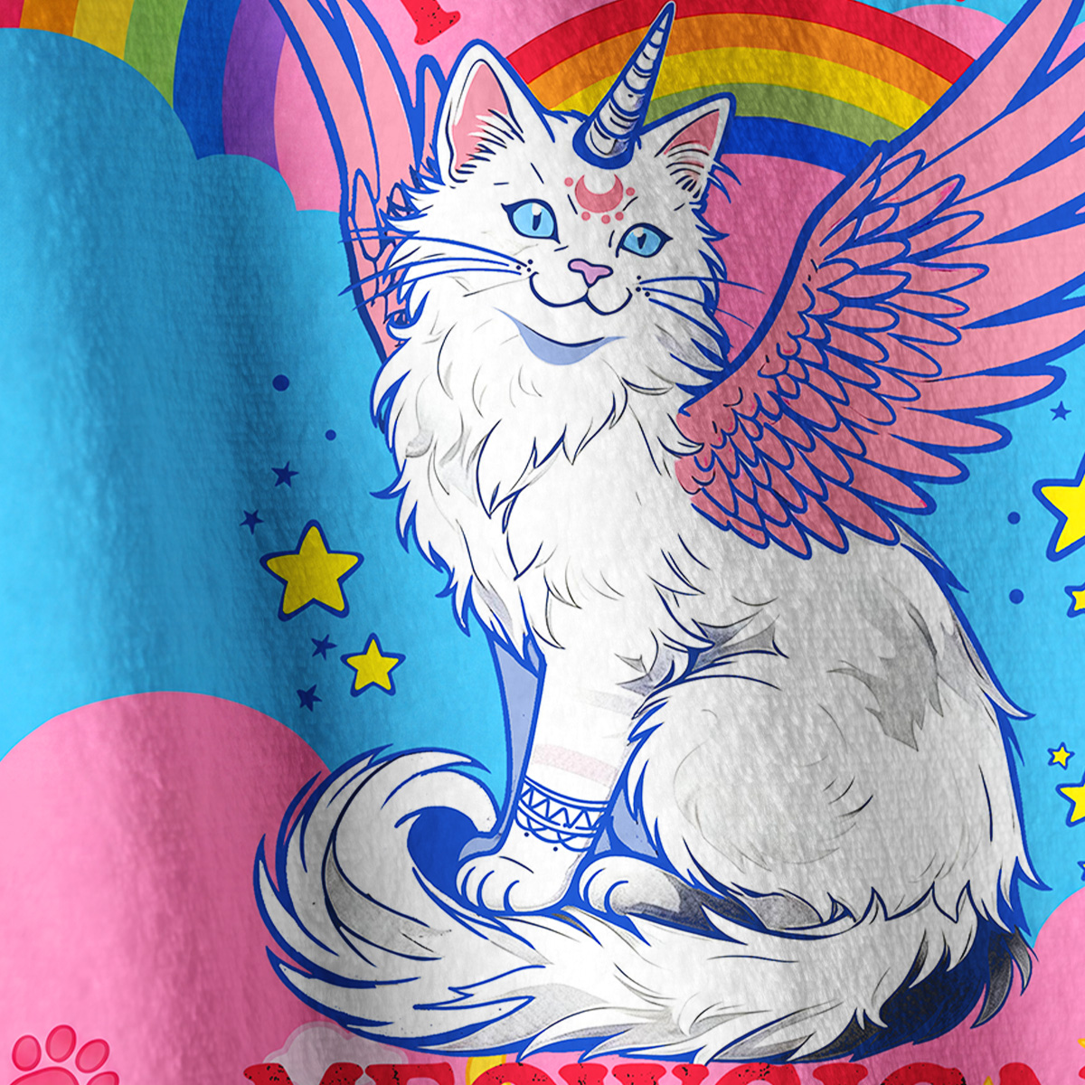 Purplehecate Fluffin Meowgical Full Zip Fleece Jacket
