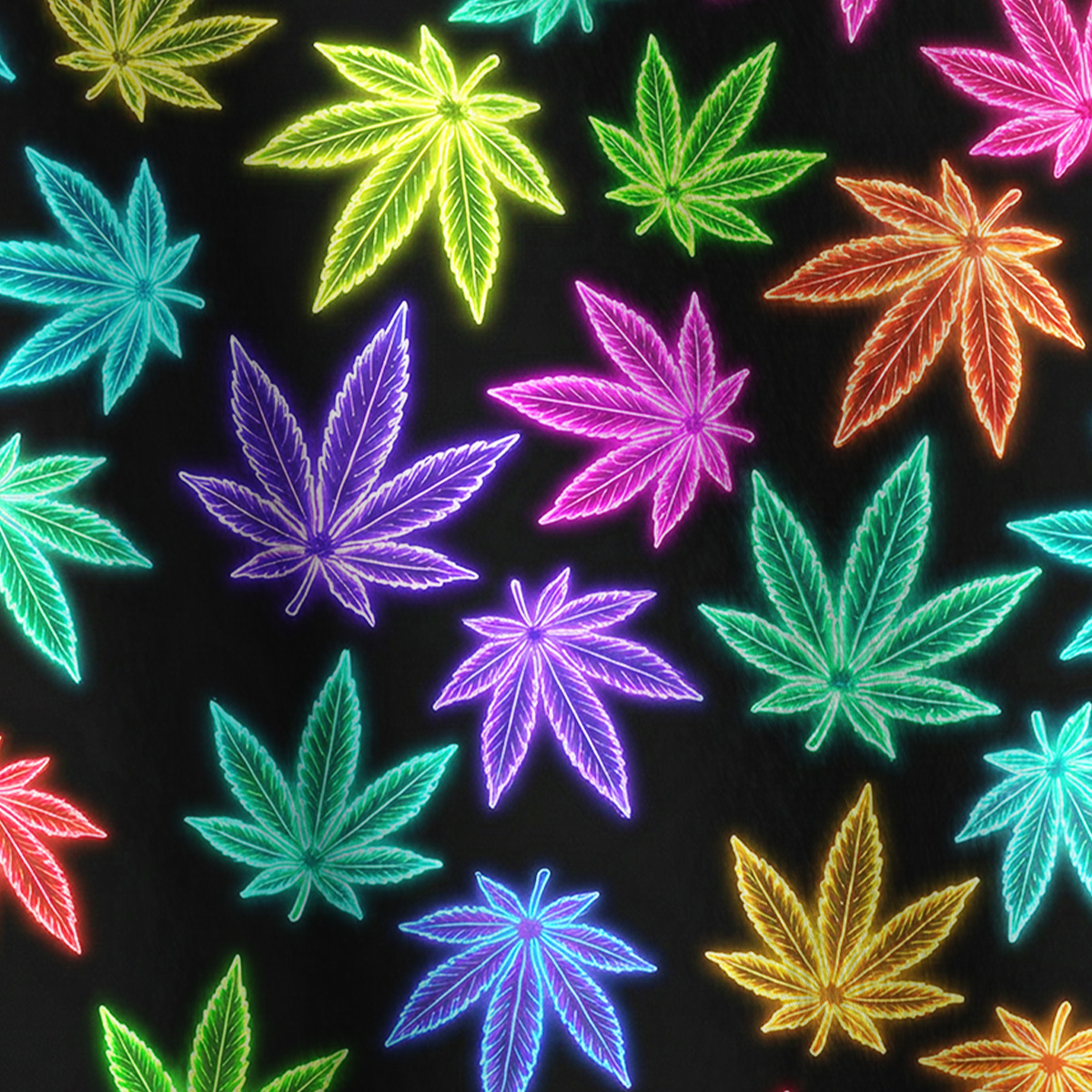 Purplehecate Trippy Weed Full Zip Fleece Jacket