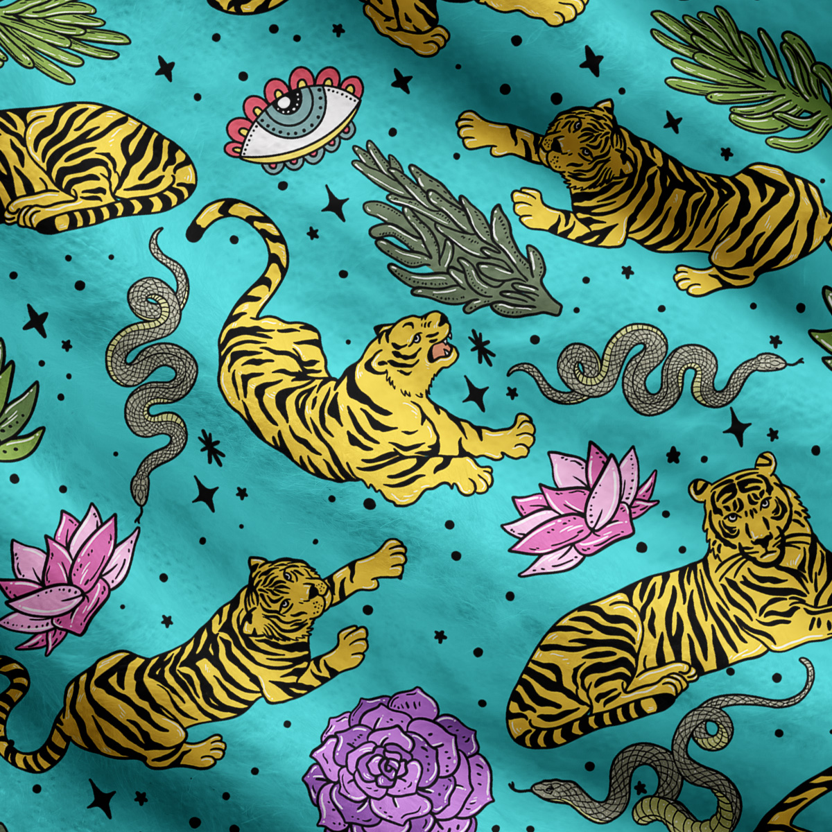 Purplehecate Desert Tiger Ugly Cardigan Sweaters