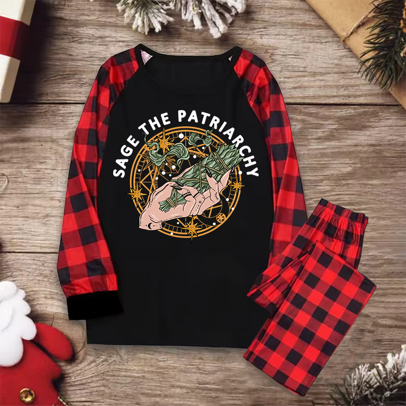 Purplehecate Sage The Patriarchy Christmas Pajamas