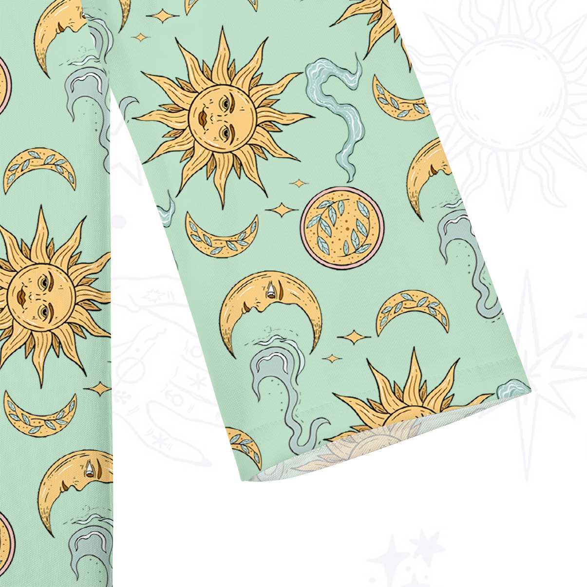 Purplehecate Magic of Sun and Moon Beachwear Cover-Up Dress