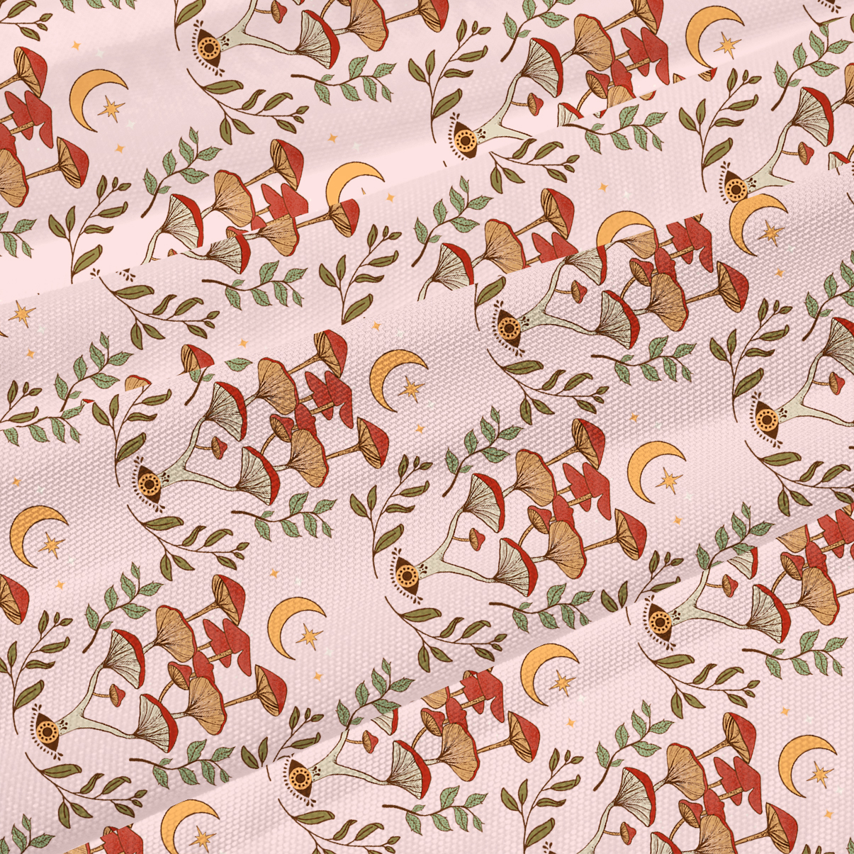 Purplehecate Psychedelic Mushrooms Beachwear Cover-Up Dress