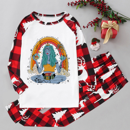 Purplehecate I'm The Queen Of All My Dreams Elk Christmas Pajamas