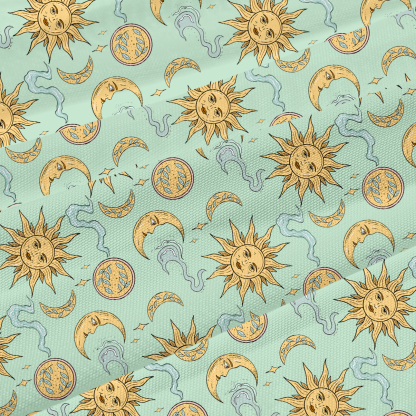 Purplehecate Magic of Sun and Moon Beachwear Cover-Up Dress