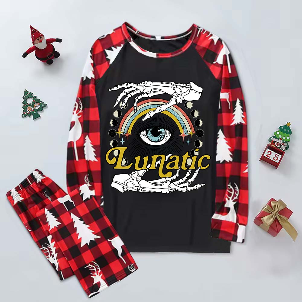 Purplehecate Lunatic Elk Christmas Pajamas