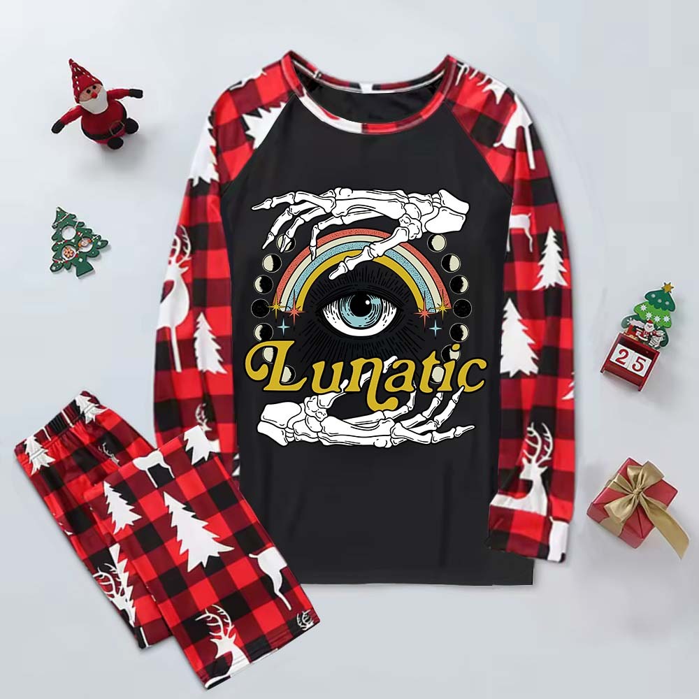 Purplehecate Lunatic Elk Christmas Pajamas