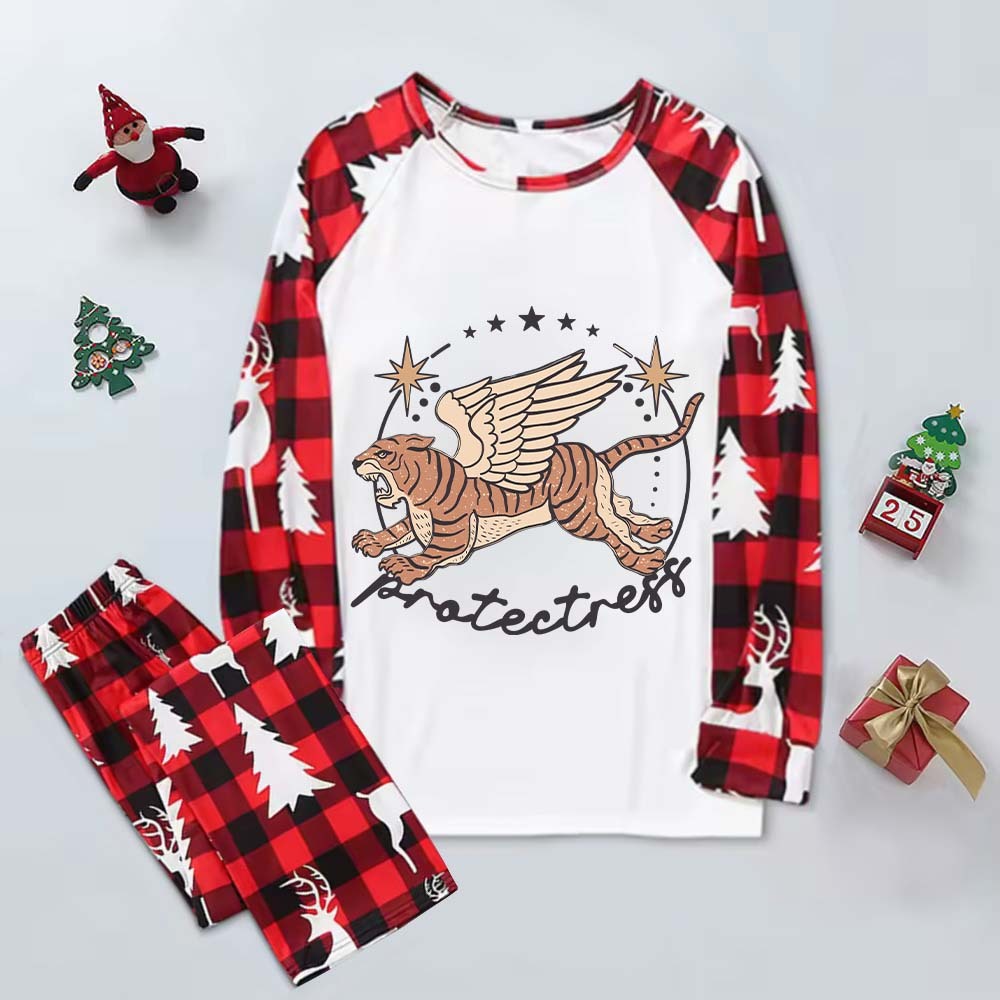 Purplehecate Protectress Elk Christmas Pajamas
